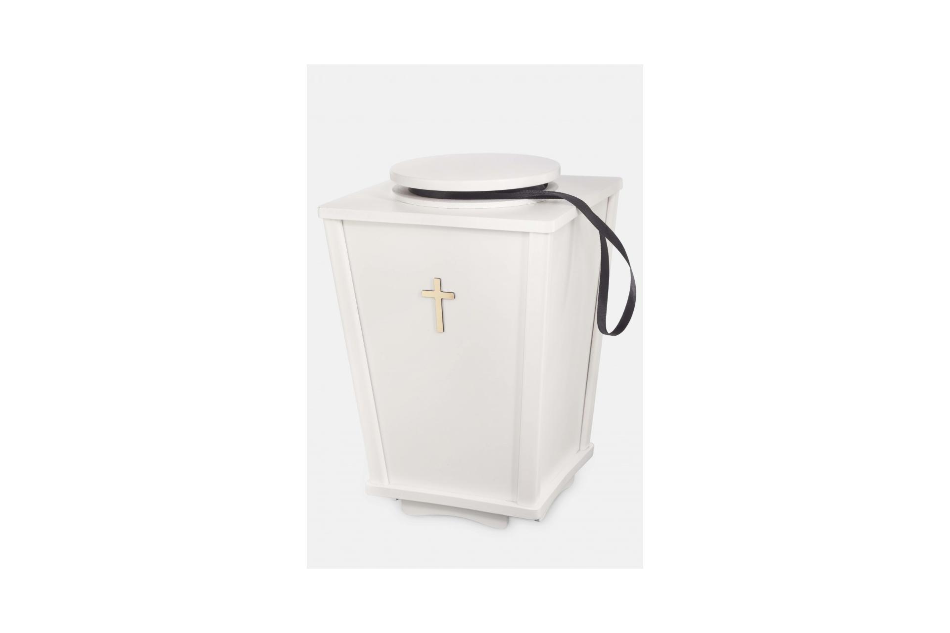 Valge ristiga urn